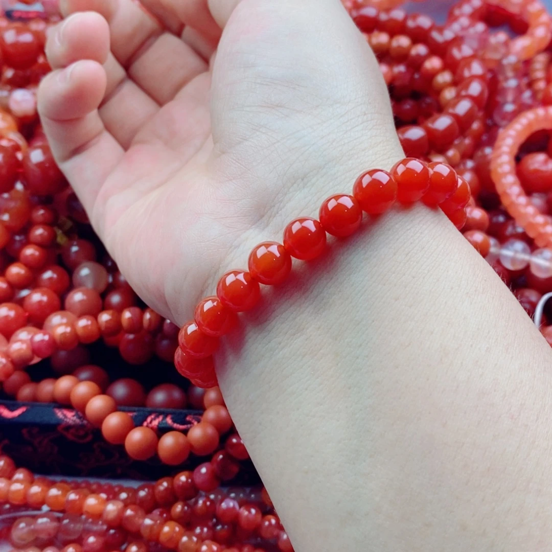 未镶嵌手链南红玛瑙卡8.0