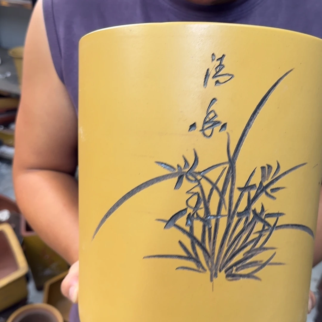 紫砂花盆口径17.22口径