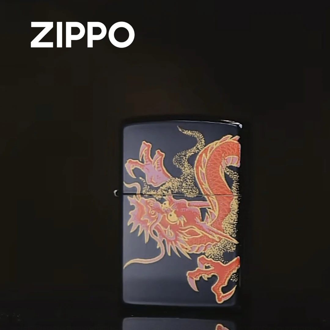 ZIPPO 打火机正品 ZBT平底镀金红龙TC9920BM 0673【大白专属】