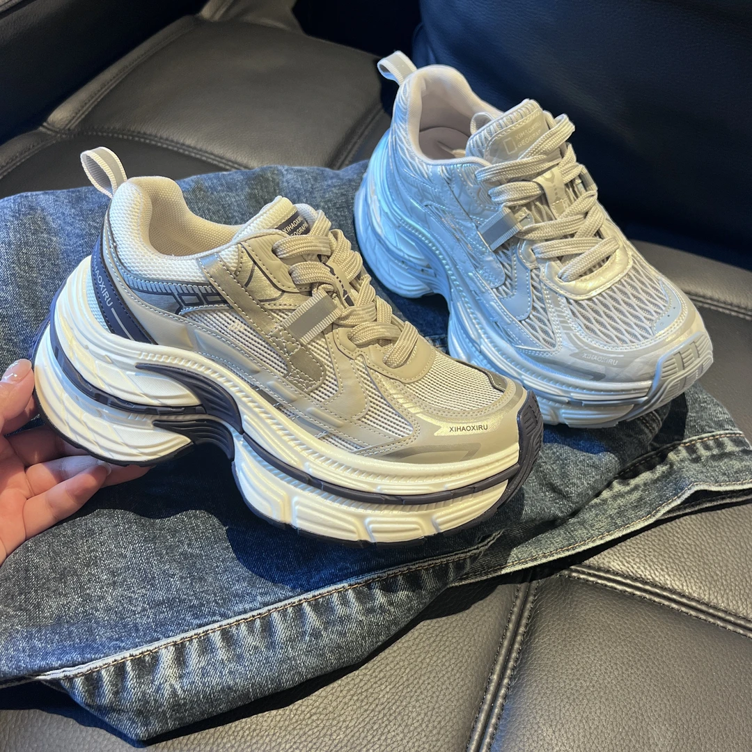 巴黎新款.厚底增高欧版小众潮流时尚透气女鞋夏季百搭