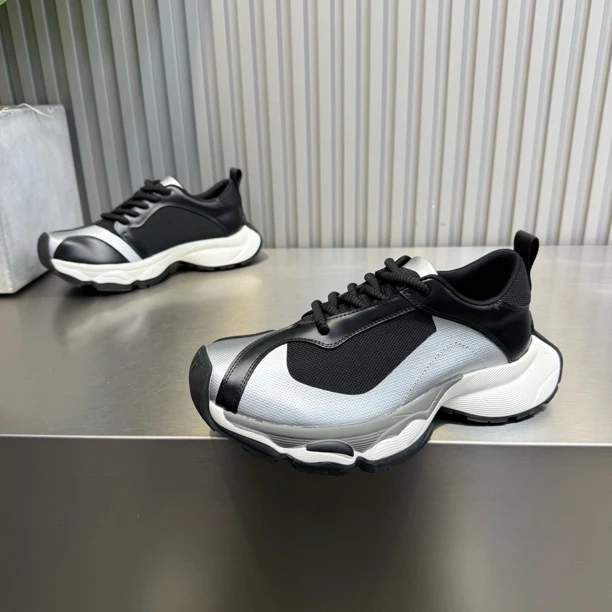 春夏男士透气系带老爹鞋休闲鞋轻奢舒适青春潮流时尚百搭潮鞋男鞋