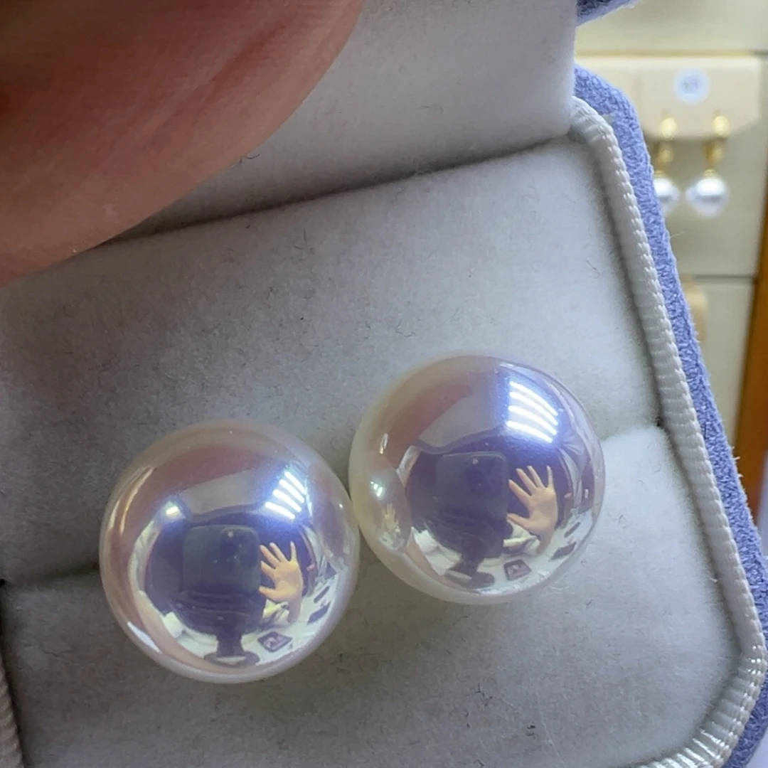 耳饰淡水珍珠银S925镶嵌