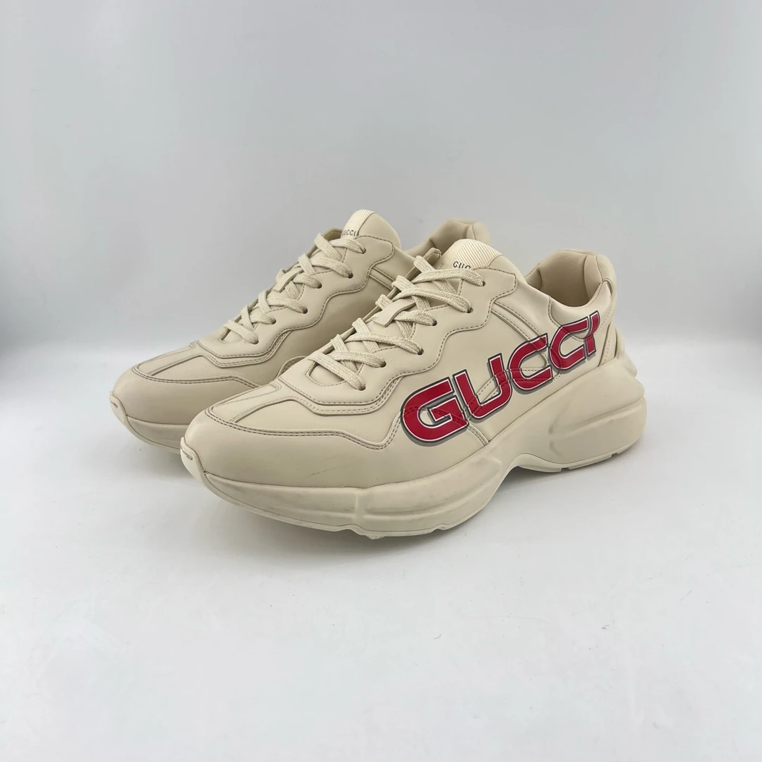 95新 GUCCI/古驰 42码/红条字母配色低帮运动鞋/11612056