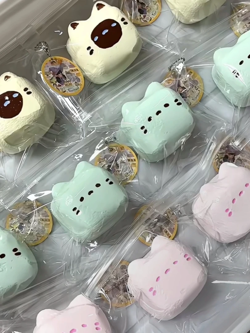 超水爆爆奶|童趣奶糖|小猫奶糖一口奶糖食品级硅胶捏捏水感泥感猫