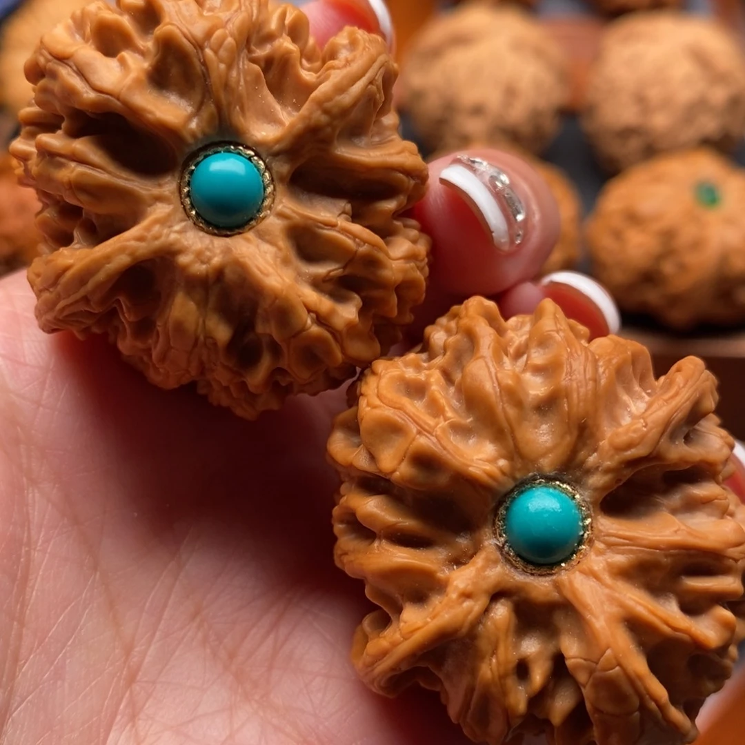 文玩核桃把件41尺全品苹果园