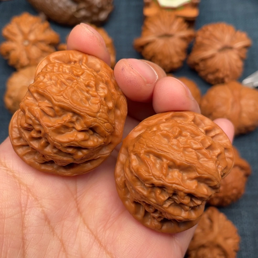 把件文玩核桃42毕业桃心宫灯全品