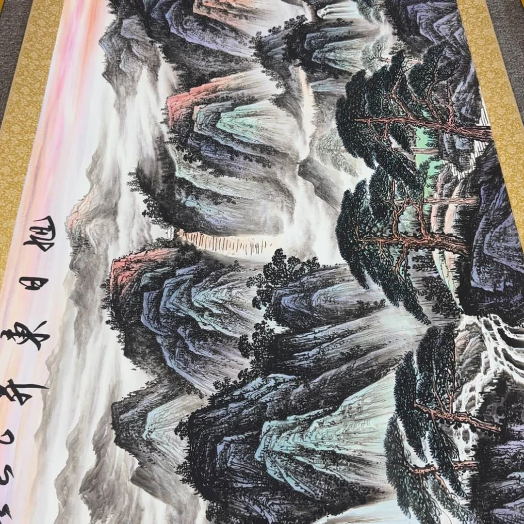 国画QC原创横山水作品！带证书！限购一单