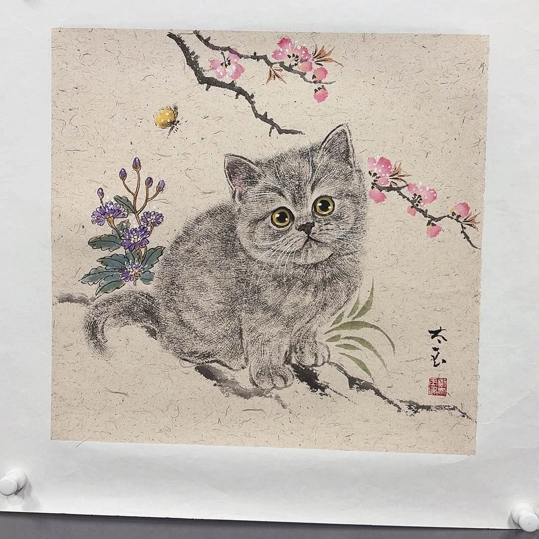 国画亲笔手绘放心去藏