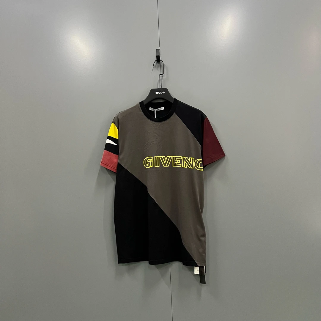 95新 Givenchy/纪梵希 （ll）拼接印花短袖 XXS码/95新016605