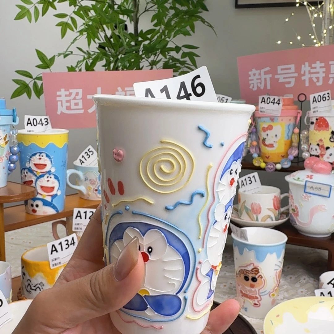 摆件146景德镇手绘高温釉下彩