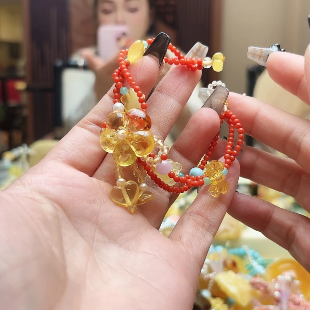 琥珀手链未镶嵌琥珀