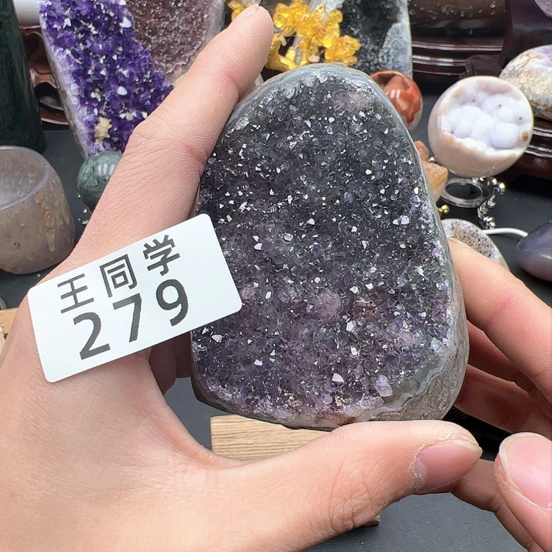 紫晶水晶摆件未镶嵌279