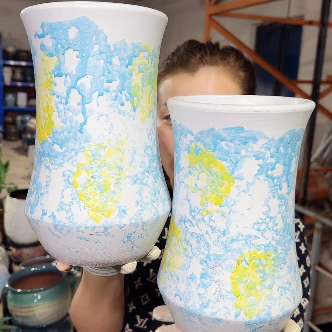 紫砂花盆高26口15