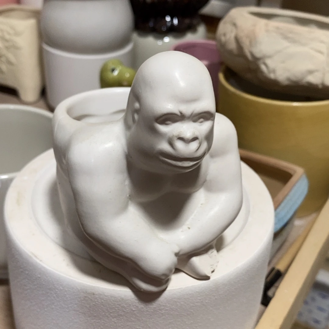摆件陶盆有孔 瑕疵介意勿拍