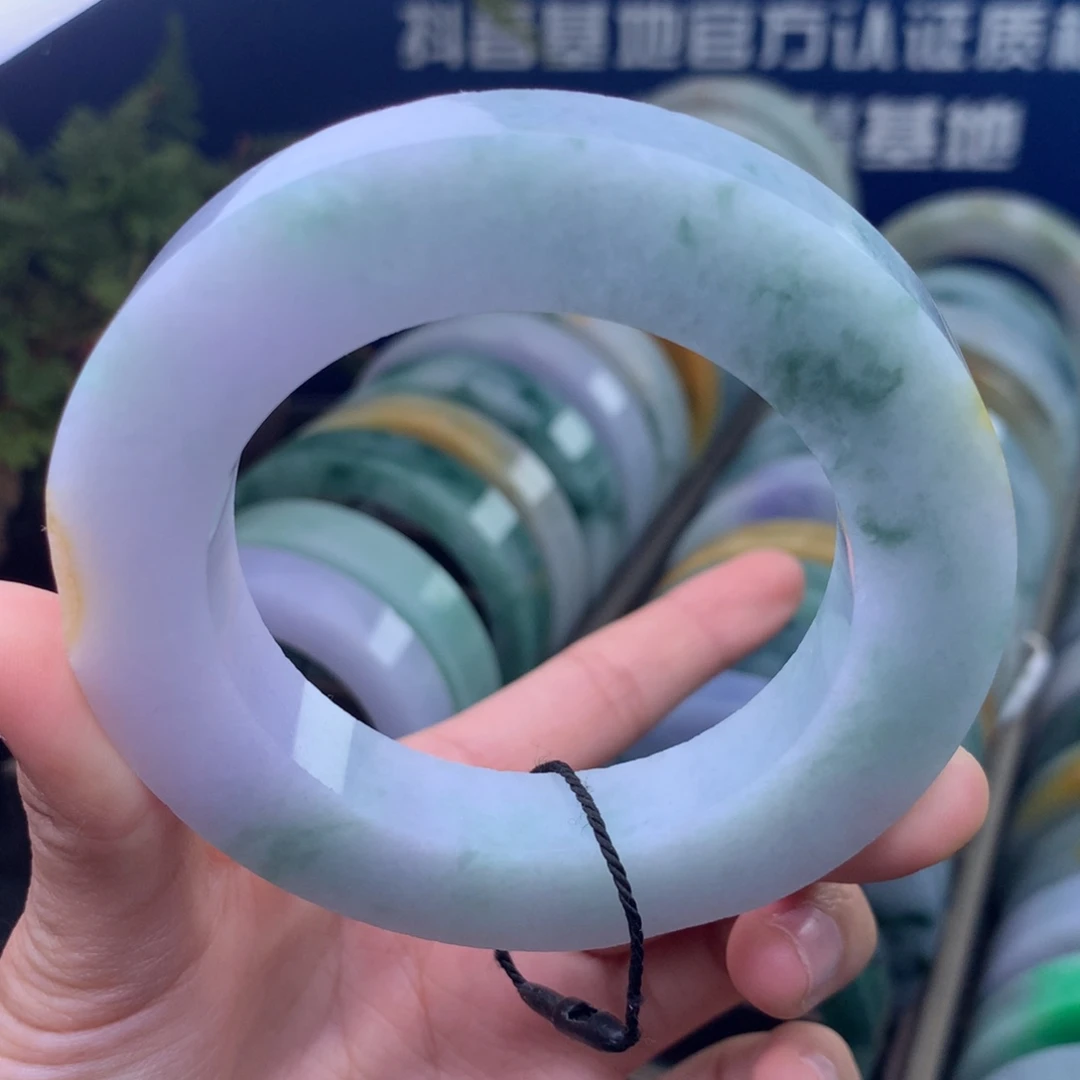 定制翡翠未镶嵌手镯定制不退不换