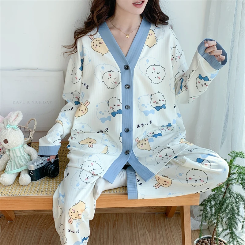 300斤居家开衫睡衣女款大码胖mm宽松春秋爆款2025学春秋季生外穿