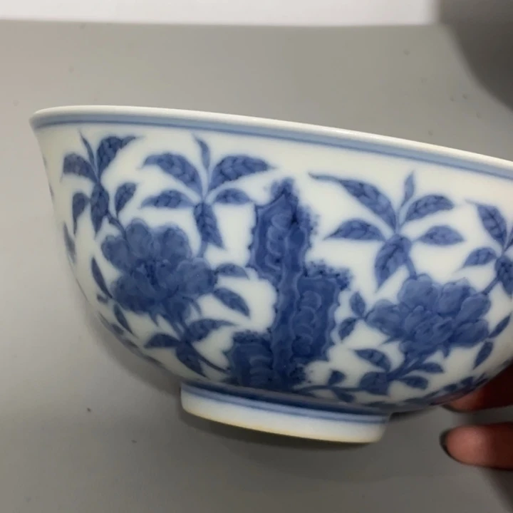 道***，摆件青花碗瓷器摆件