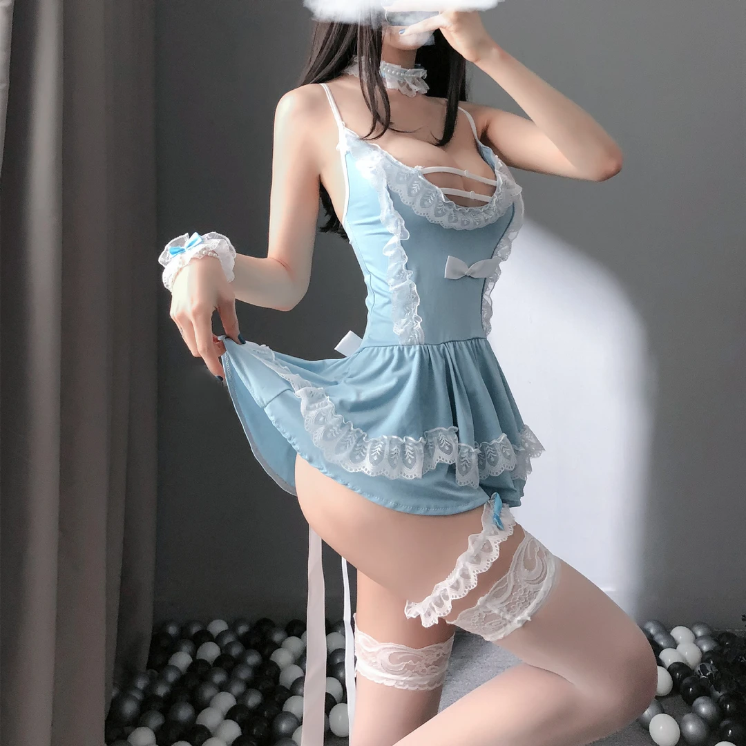 战袍【80-200】大码可穿胖MM内衣制服女仆女佣装性感睡衣
