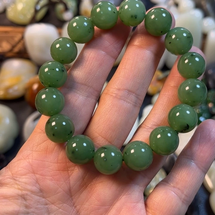 和田玉（碧玉）未镶嵌手串