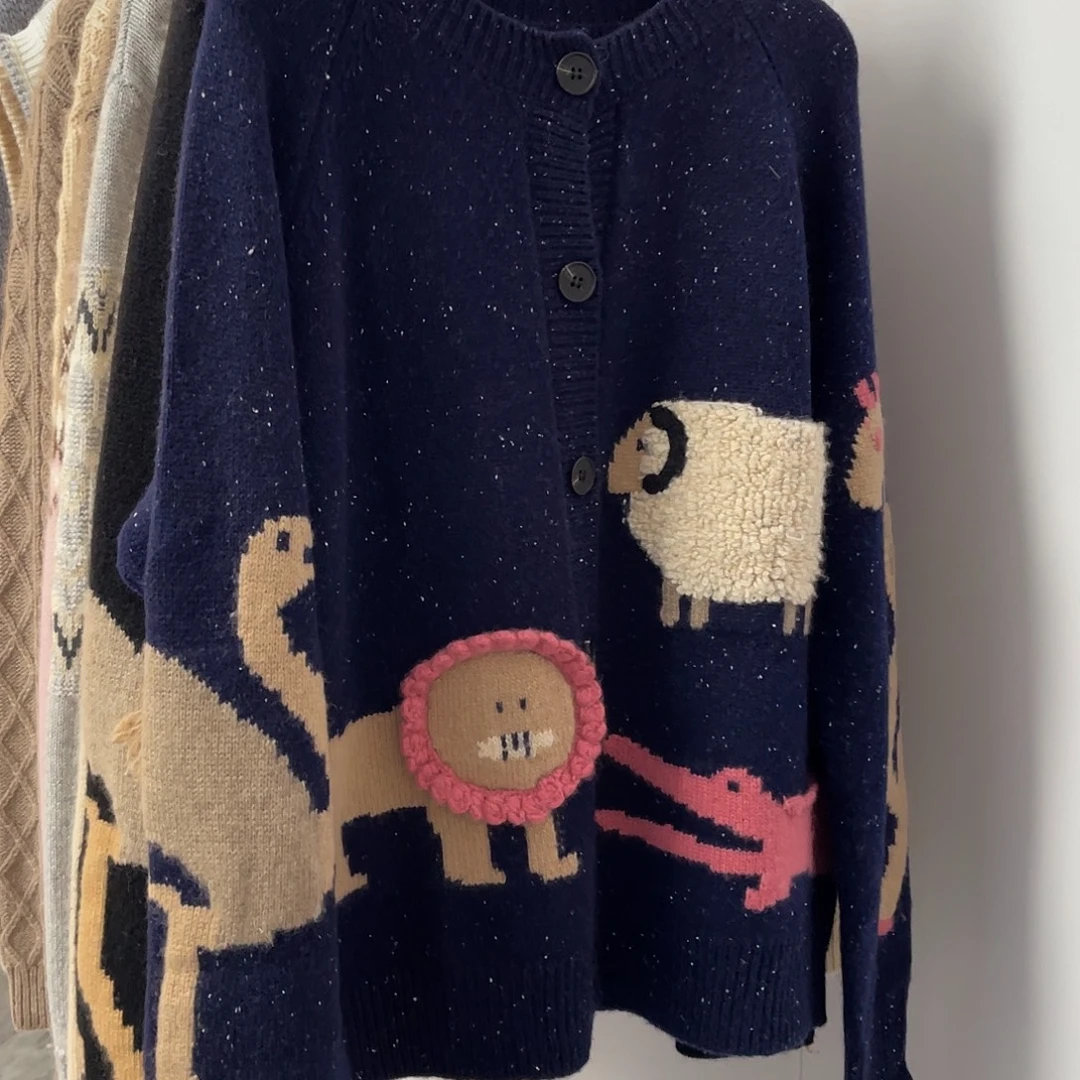 动物园 羊绒 开衫