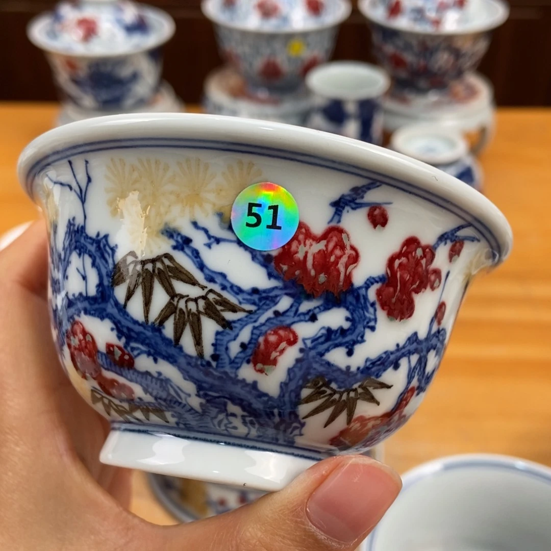 手绘现代茶具非古董