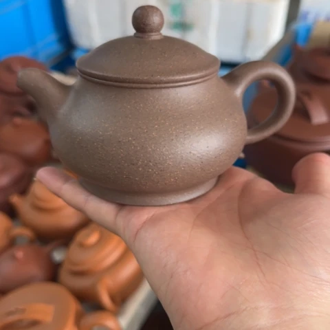紫砂茶壶蟹壳青料220cc