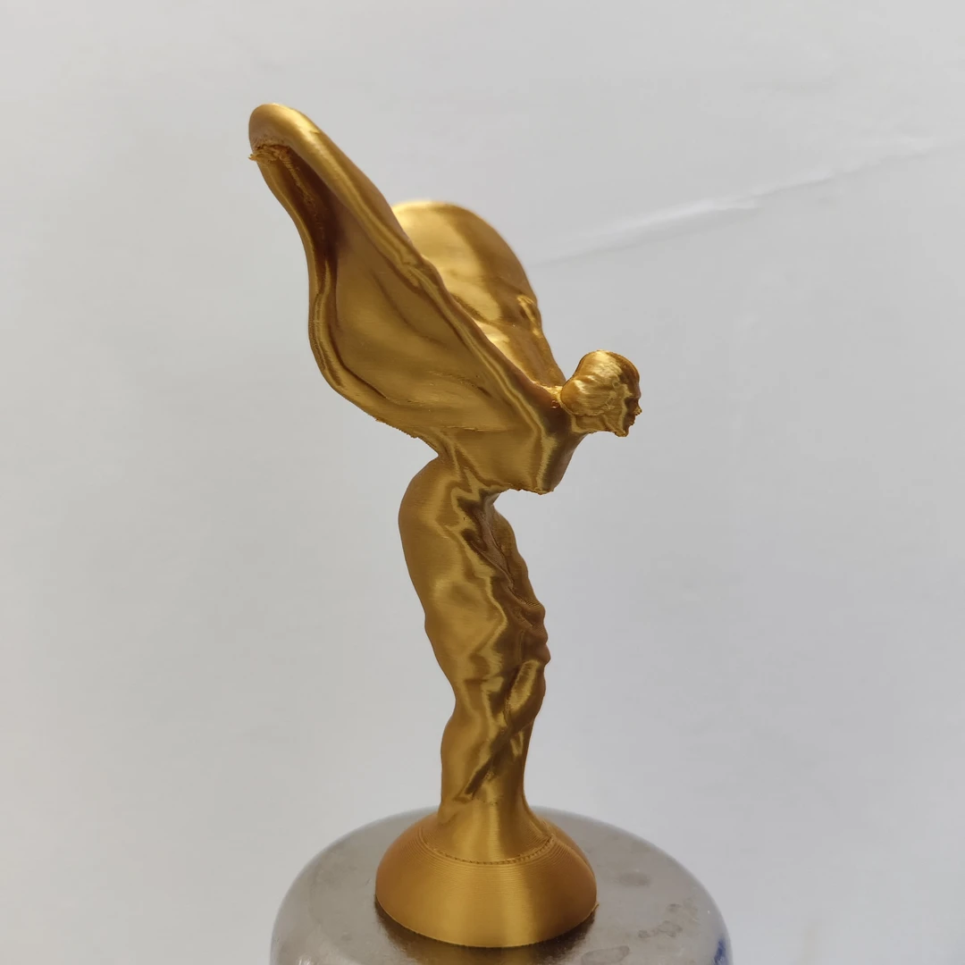 飞天女神造型车标客厅办公室装饰家居饰品小金人摆件手工动物轻奢