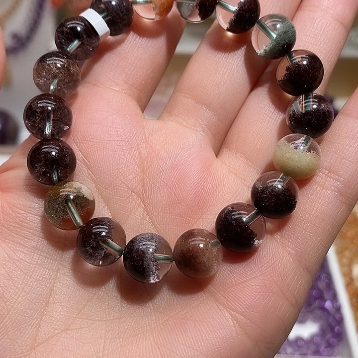水晶未镶嵌手链天然四季幽灵手链