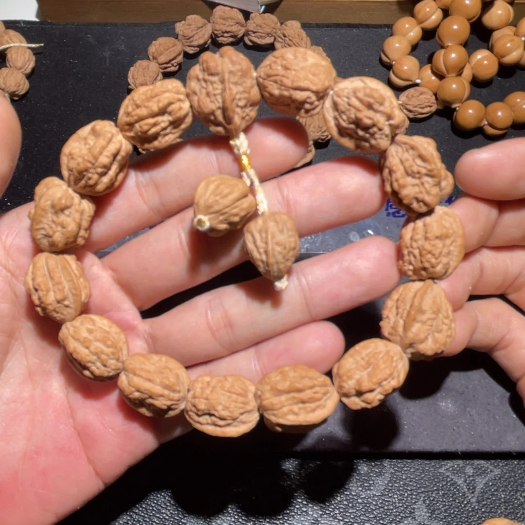 花***油文玩核桃手串嵩山蛤蟆头无削尖无泡药17➕