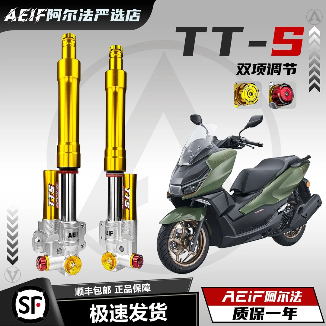 阿尔法TTS双阻尼倒置前减震适用本田NWG NS150GX PCX160无损安装