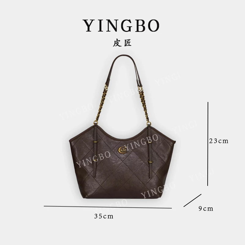 【英柏甄选】GQ-87721-咖啡 然与纯小众设计感时尚单肩包百搭女包