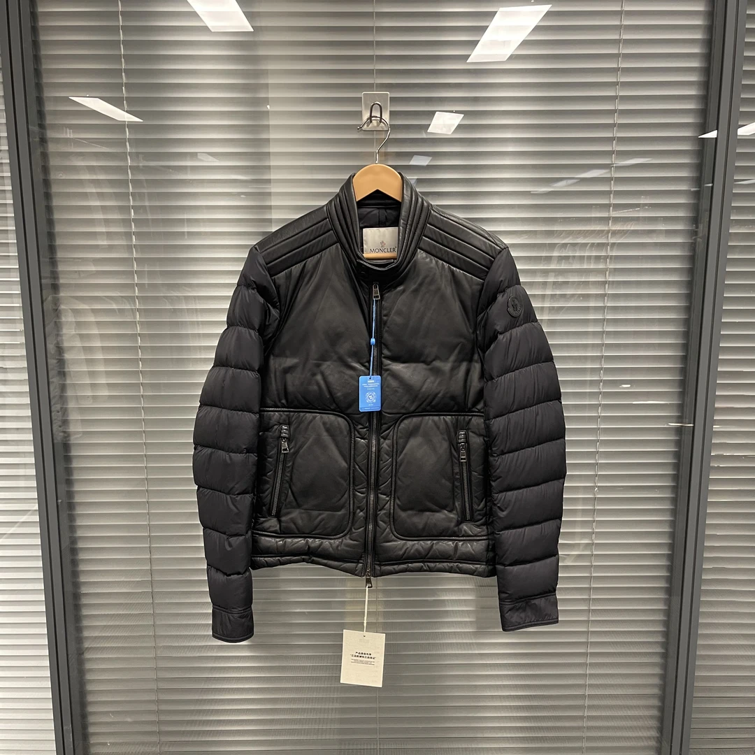 99新 MONCLER Kenton黑色连帽中长款羽绒服 m码#10161