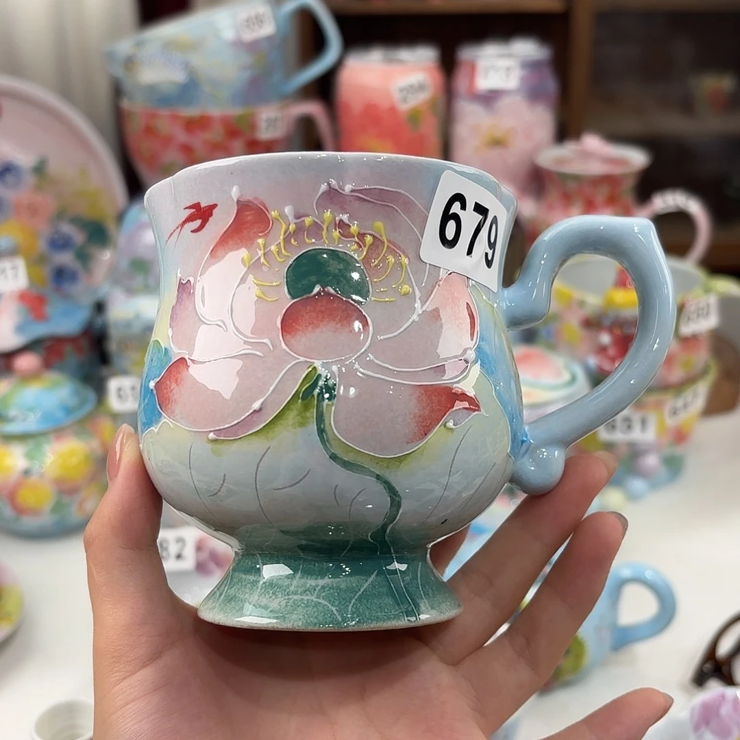 景德镇手绘高温釉下彩陶瓷茶具