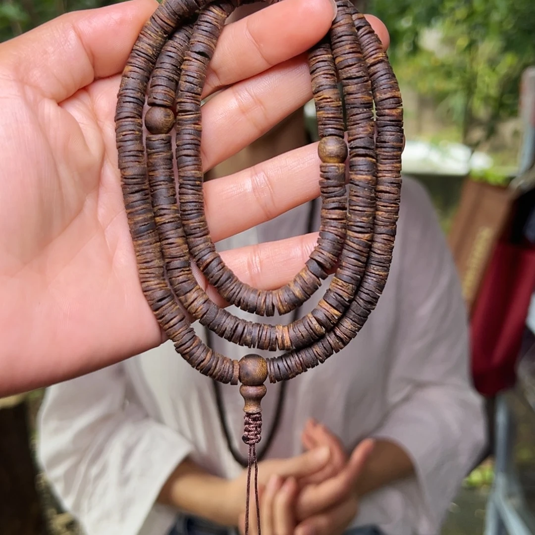 沉香手串海南原母树老白奇金丝玉化红油糖心沉水皮油一条0.7-30g