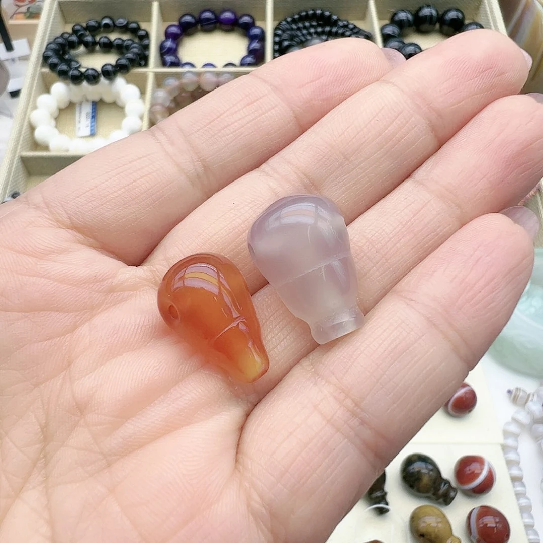 未镶嵌玛瑙/玉髓珠宝半成品图**海