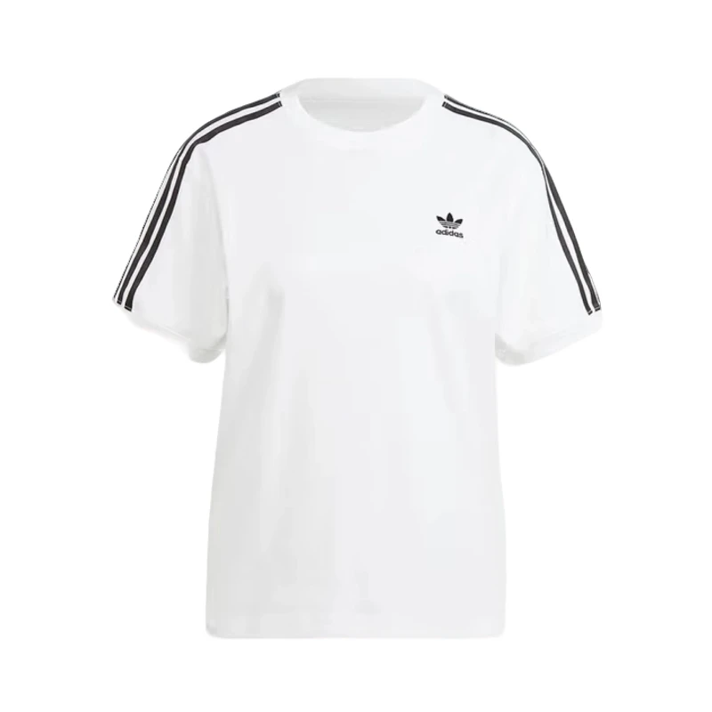 阿迪达斯adidas三叶草女子经典时尚复古穿搭运动短袖T恤IR8051