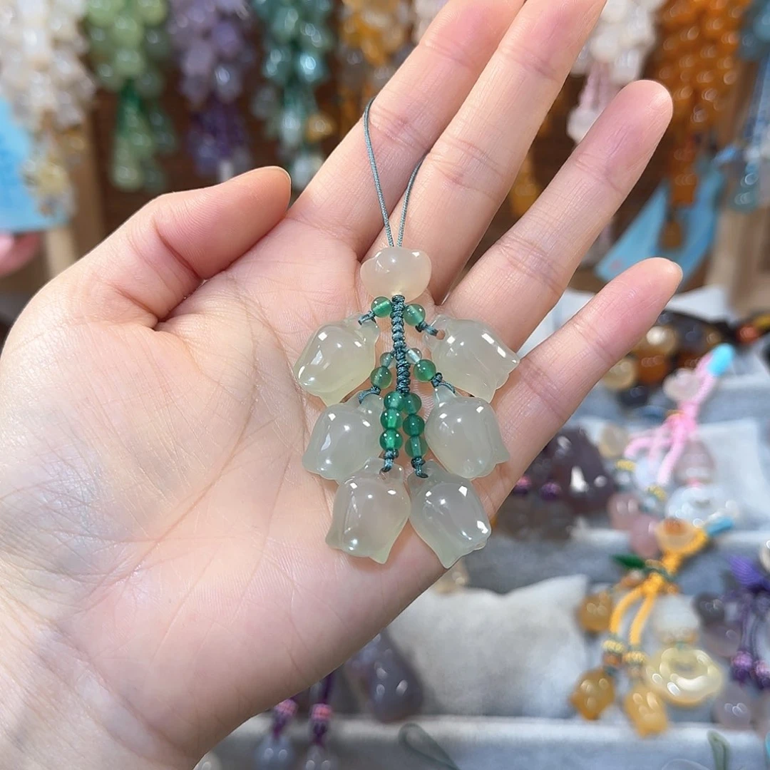 玛瑙/玉髓手机挂件未镶嵌