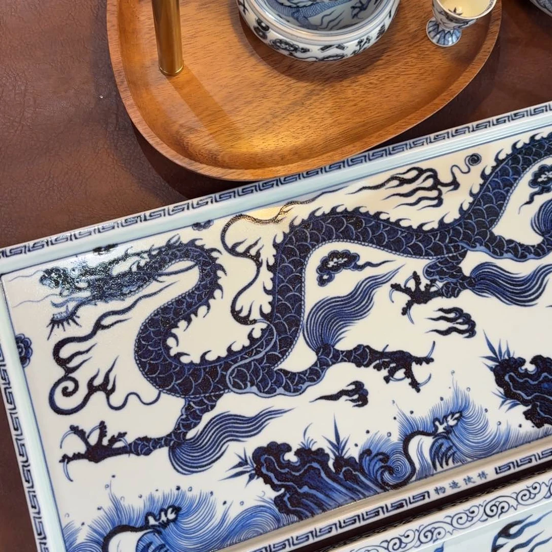 杯铠甲龙茶盘博陵造物