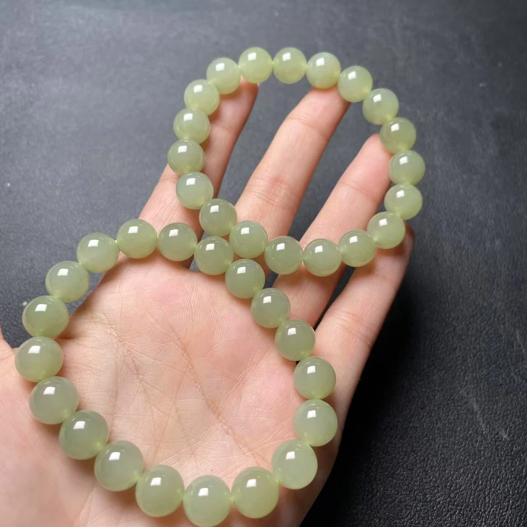 【玉经纶】-40900/HQ65-和田玉手串-多样性发其一9mm/约19颗