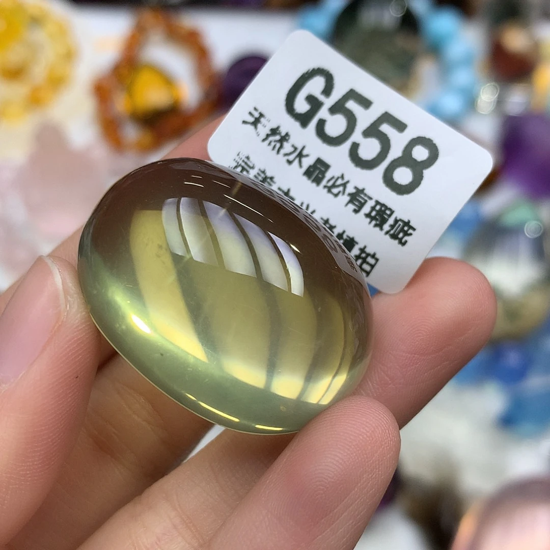 珠宝半成品水晶未镶嵌吊坠