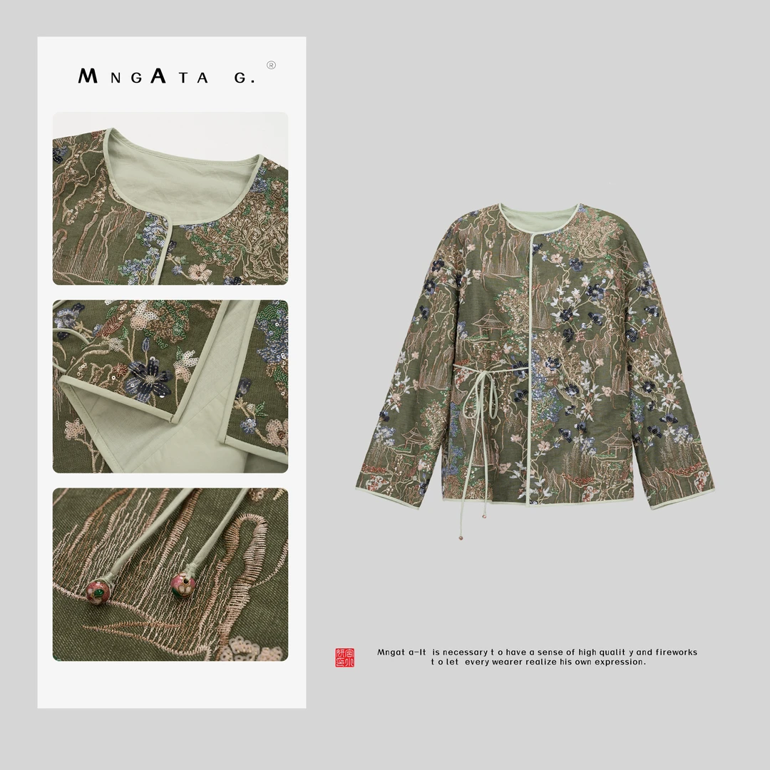 MNGATA G.宫小妍【金金子衿】25春纯棉新中式中国风短外套Y030033
