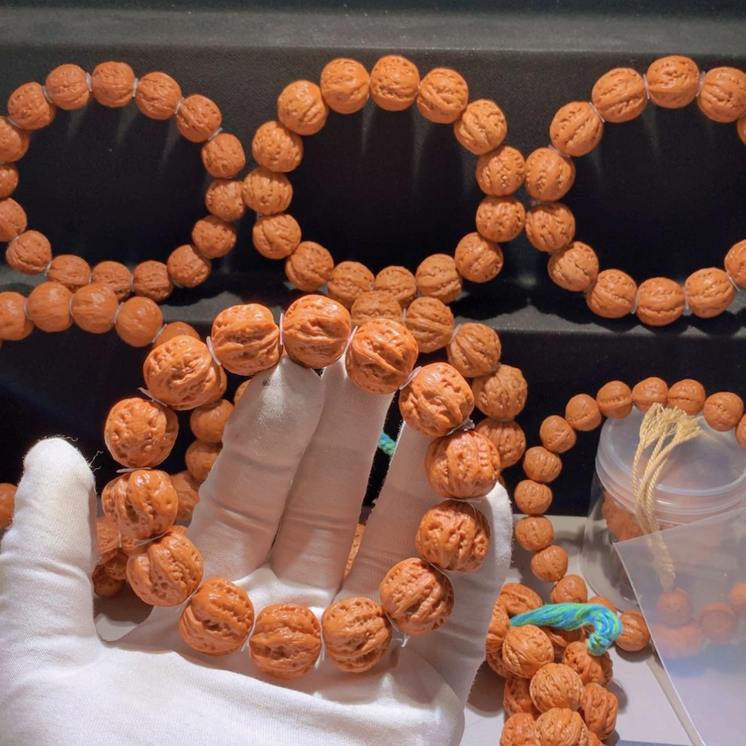 文玩核桃手串说*人粗筋八棱