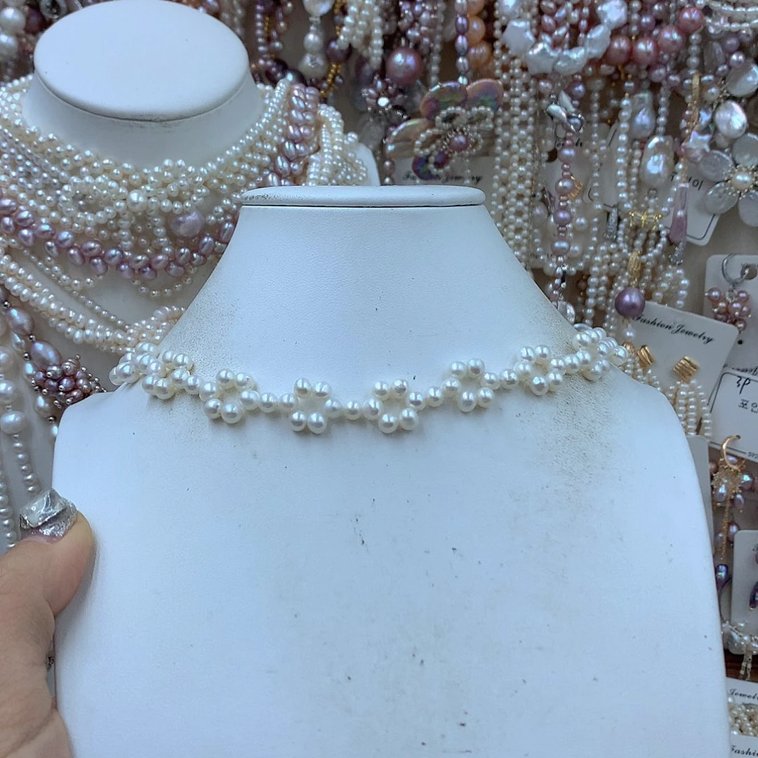 ****醒淡水珍珠耳饰银S925镶嵌