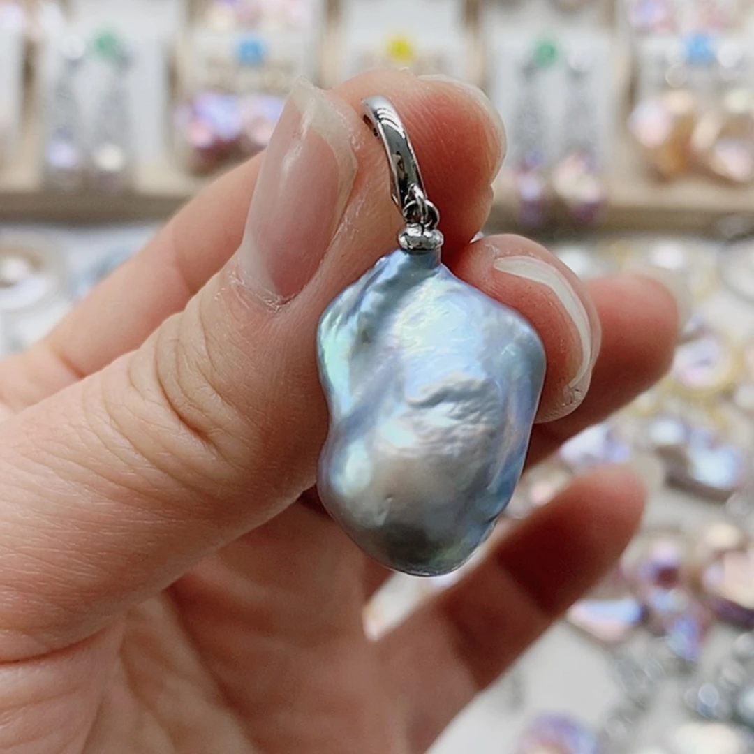 【闪购商品】淡水珍珠耳饰银S925镶嵌