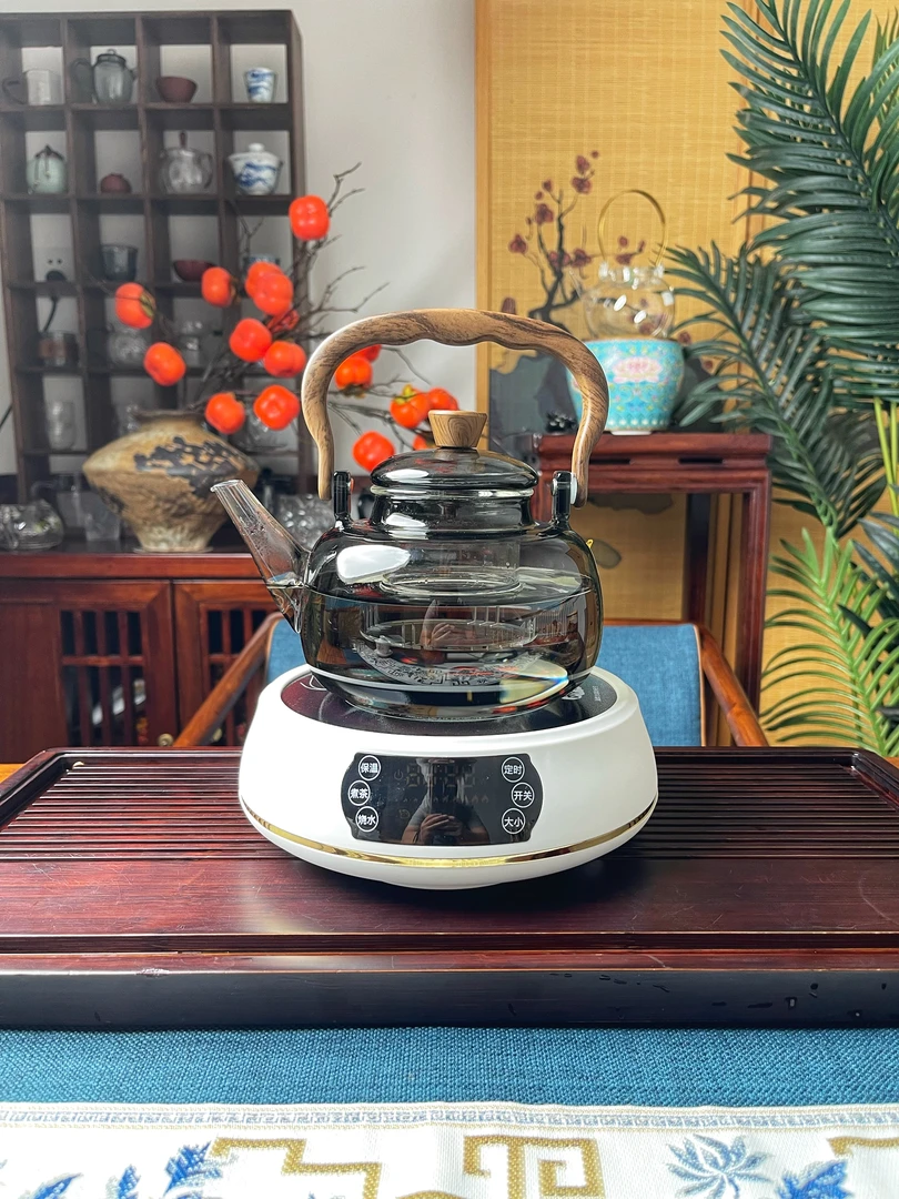 巧茗1350瓦数显炉带风扇炉+烟灰煮茶壶