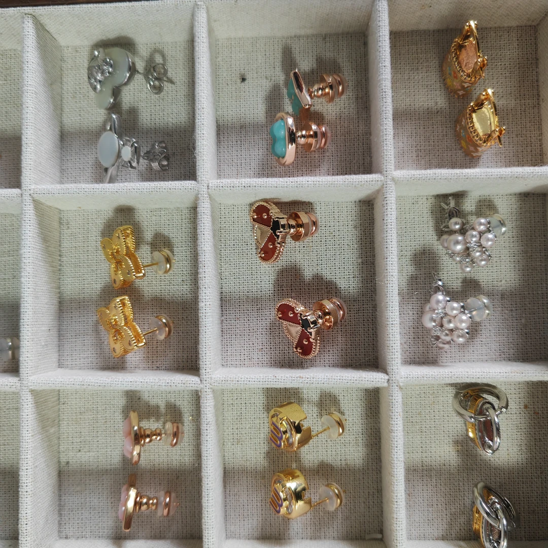 铜合金锆石耳饰 2号链接项链耳环戒指手链胸针（完美主义者慎拍）