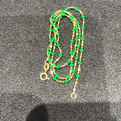 翡翠银S925镶嵌项链珐琅