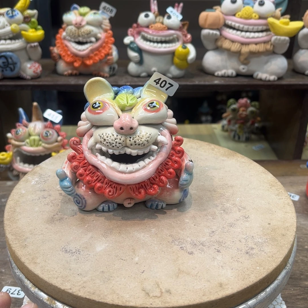 陶瓷纯手工抽象陶瓷摆件407