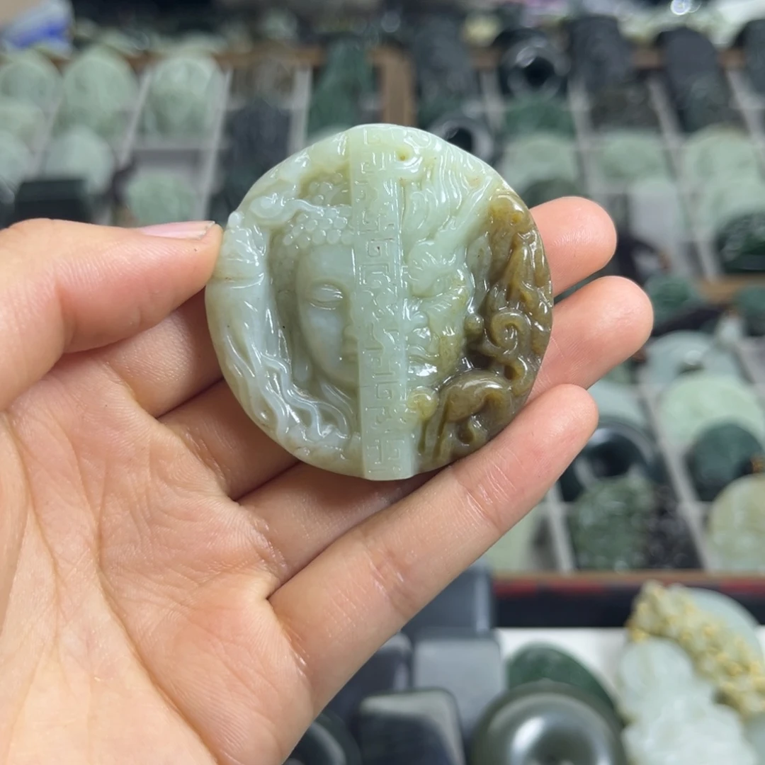 A***n和田玉未镶嵌颈饰