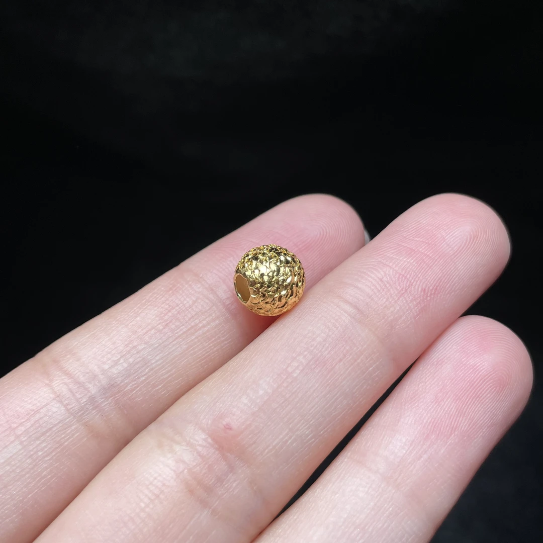 925银银制品 【玉总专属】足银碎碎冰爆闪珠吊坠B040363